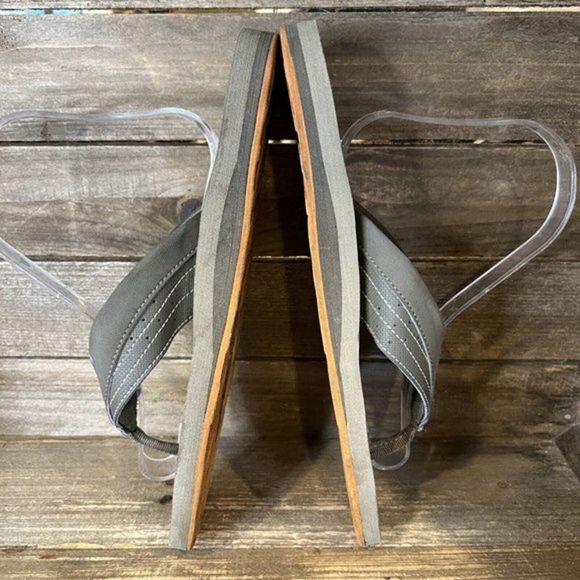 Mens Merrell Comfort Gray Casual Walking Sandals Flip Flops Size 9 M GUC - Picture 4 of 6